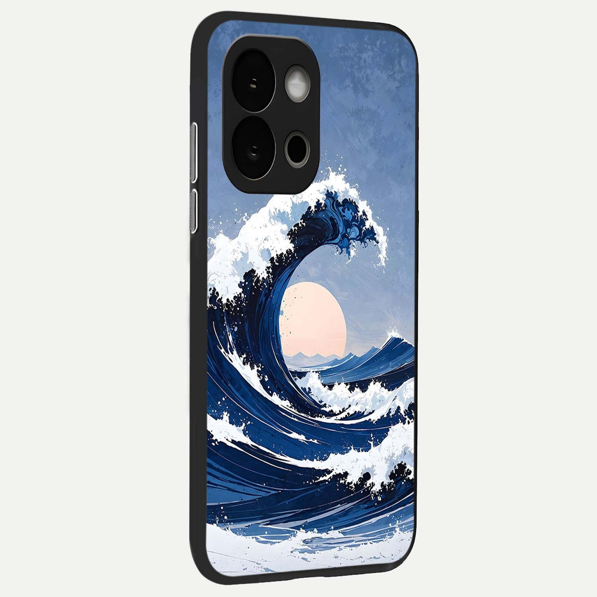  Rising Tide Power back cover For OnePlus 13S slim fit glass case with vibrant aesthetic design