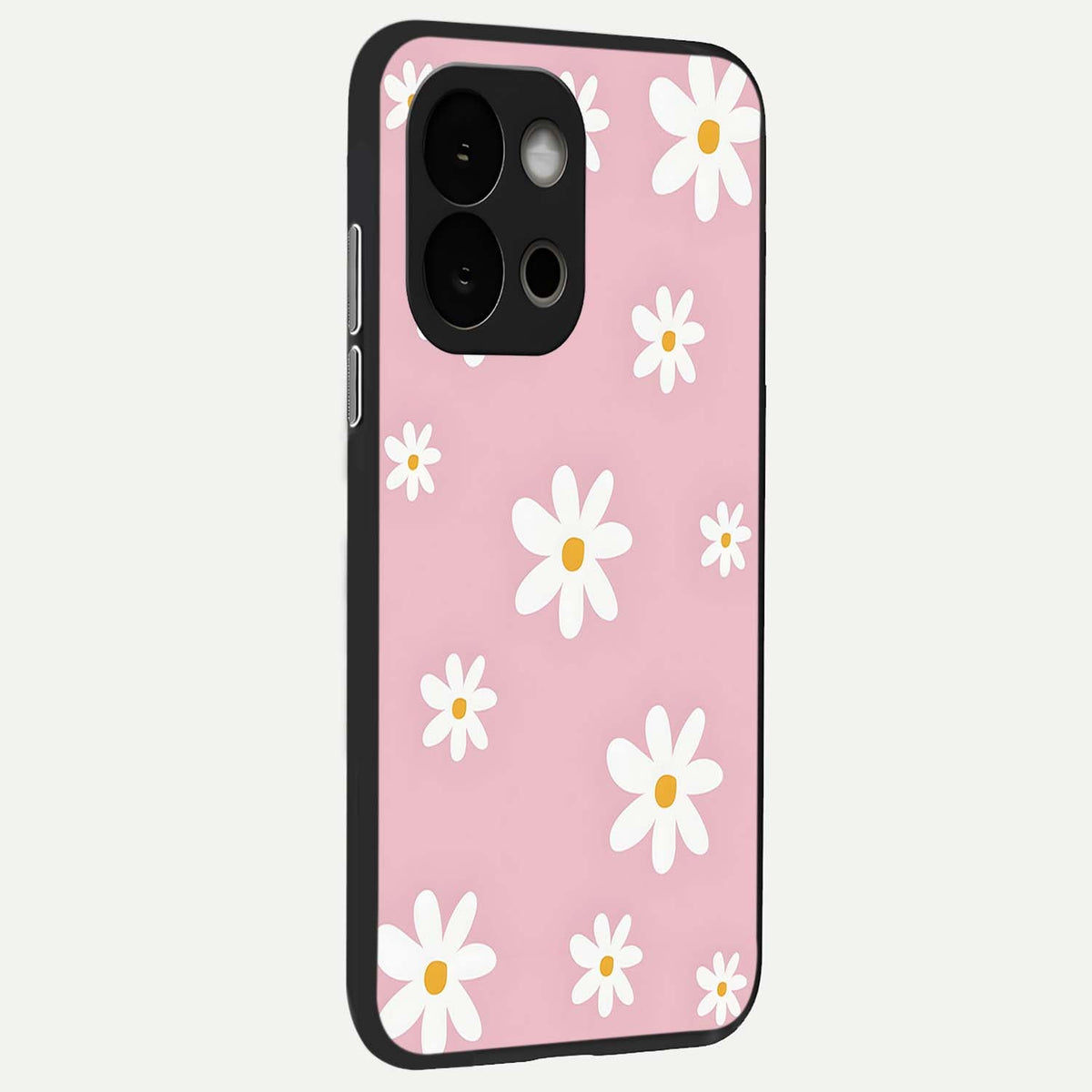  Soft Daisy Bliss back cover For OnePlus 13S slim fit glass case with vibrant aesthetic design