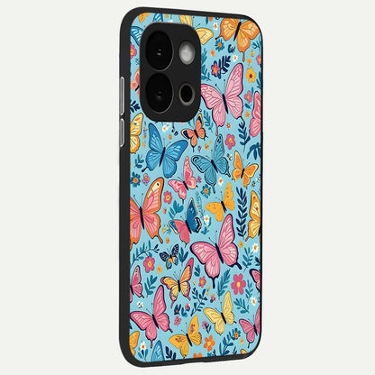  Spring Wing Garden back cover For OnePlus 13S slim fit glass case with vibrant aesthetic design