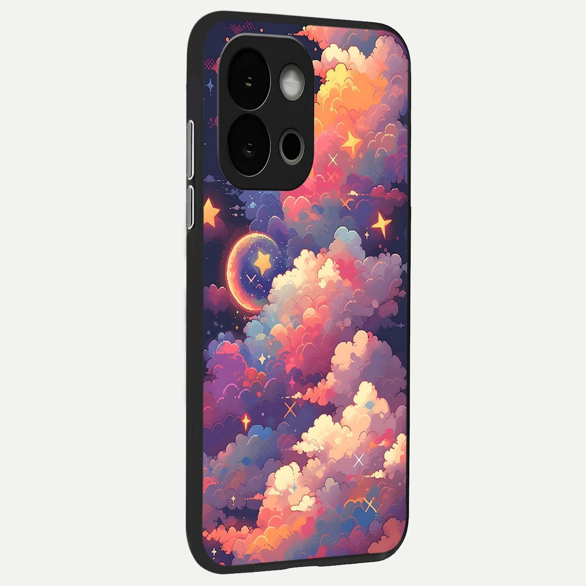  Starlit Dream Clouds back cover For OnePlus 13S slim fit glass case with vibrant aesthetic design
