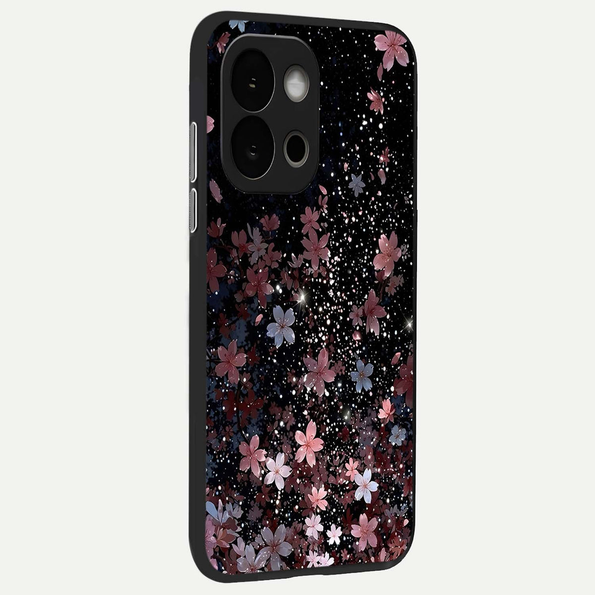  Starlit Flower Dreams back cover For OnePlus 13S slim fit glass case with vibrant aesthetic design