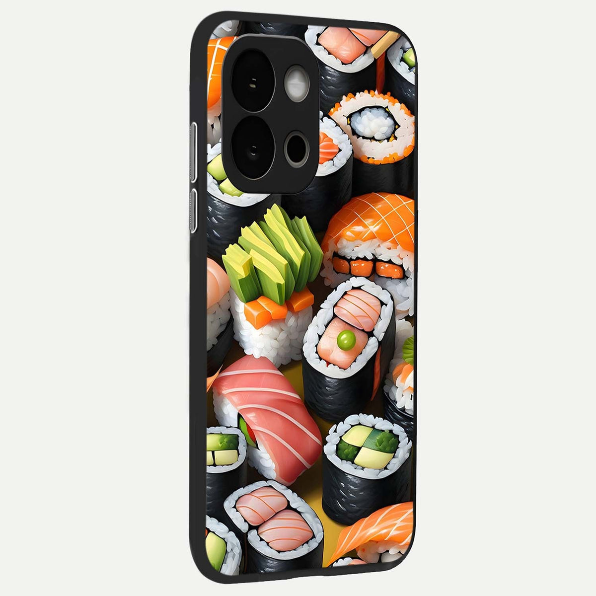  Sushi Food Pattern back cover For OnePlus 13S slim fit glass case with vibrant aesthetic design