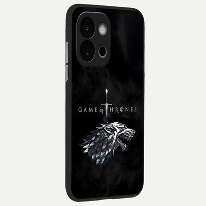  Throne Wolf Legacy back cover For OnePlus 13S slim fit glass case with vibrant aesthetic design