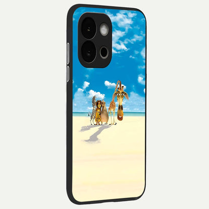  Tropical Fun Squad back cover For OnePlus 13S slim fit glass case with vibrant aesthetic design