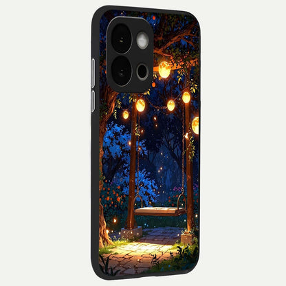  Twilight Garden Swing back cover For OnePlus 13S slim fit glass case with vibrant aesthetic design