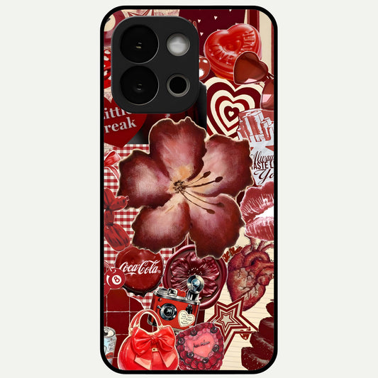  Aesthetic Little Freak Glass Case For OnePlus 13S back cover – full design glossy printed glass finish