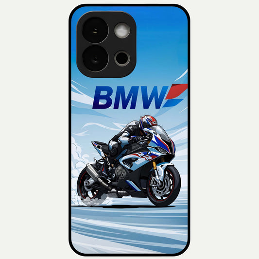  BMW Power Drift Glass Case For OnePlus 13S back cover – full design glossy printed glass finish
