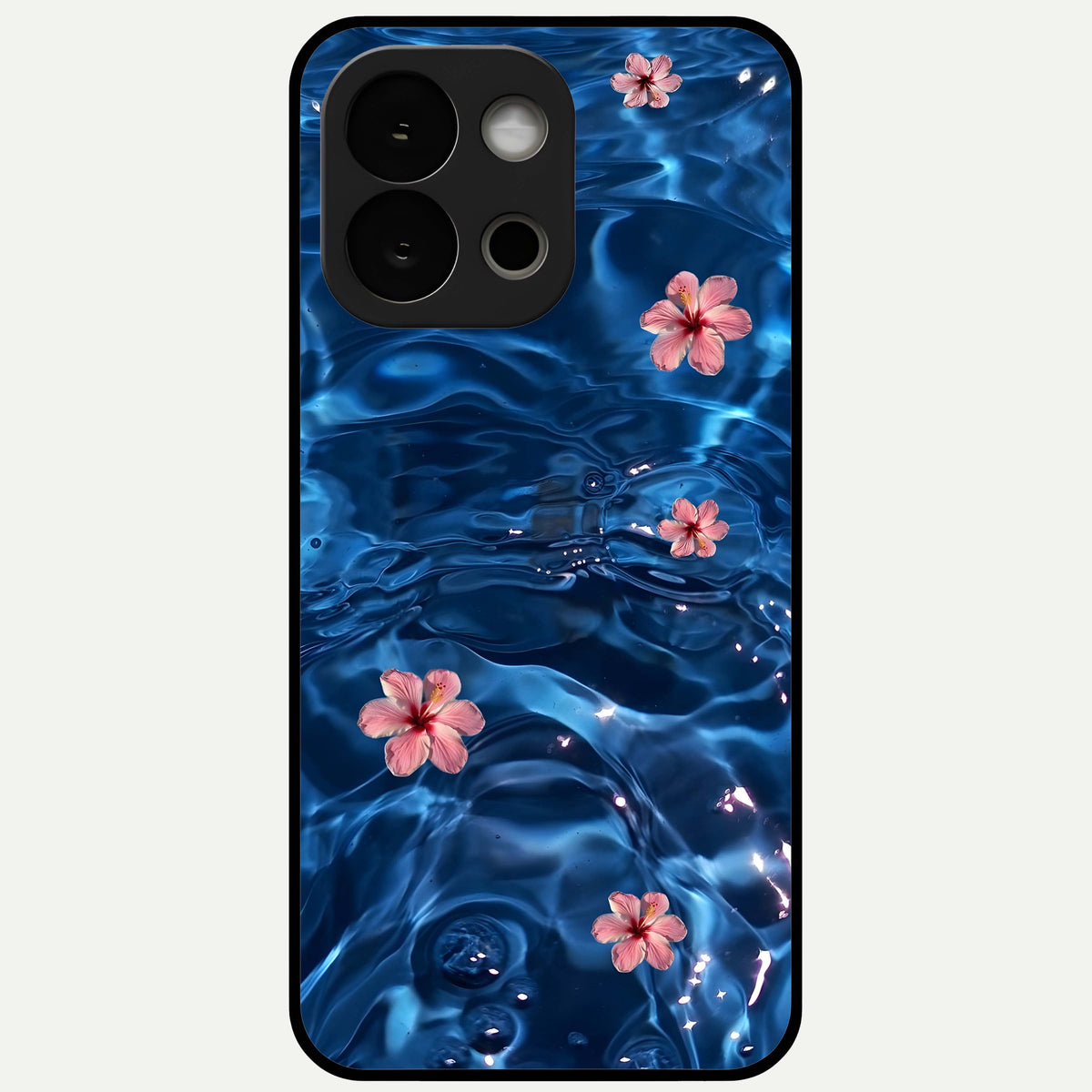  Bloom Thread Art Glass Case For OnePlus 13S back cover – full design glossy printed glass finish