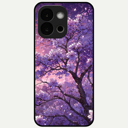  Blossom Tree Glass Case For OnePlus 13S back cover – full design glossy printed glass finish