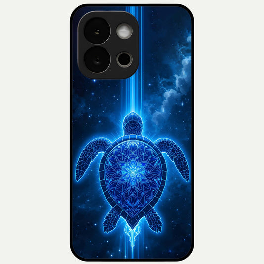  Blue Galaxy Turtle Glass Case For OnePlus 13S back cover – full design glossy printed glass finish