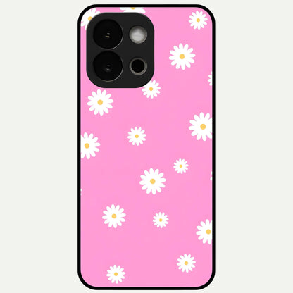  Bubblegum Daisy Pop Glass Case For OnePlus 13S back cover – full design glossy printed glass finish