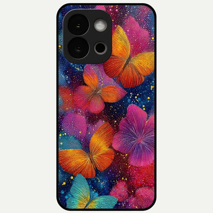  Butterfly Dream Mist Glass Case For OnePlus 13S back cover – full design glossy printed glass finish