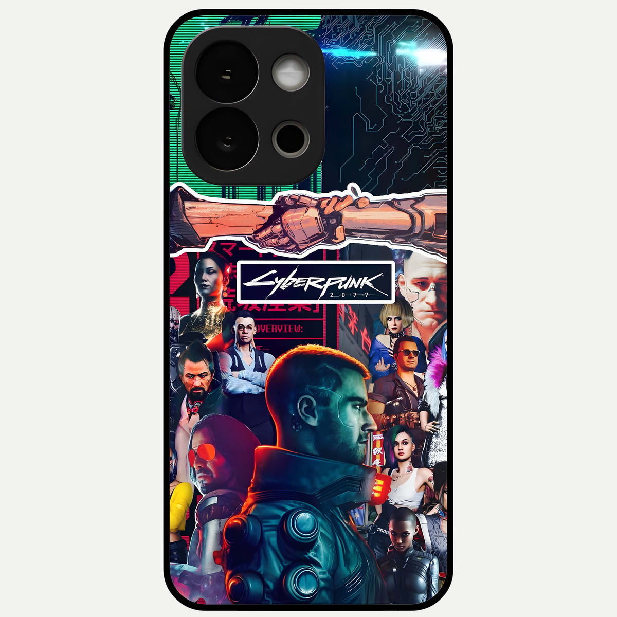 CYBERPUNK Legacy Glass Case For OnePlus 13S back cover – full design glossy printed glass finish