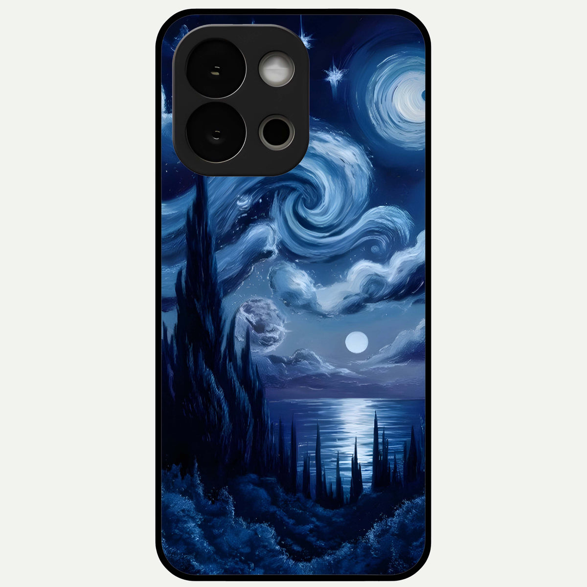  Celestial Dream Van Gogh Glass Case For OnePlus 13S back cover – full design glossy printed glass finish