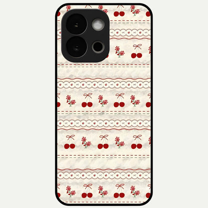  Cherry Bloom Charm Glass Case For OnePlus 13S back cover – full design glossy printed glass finish