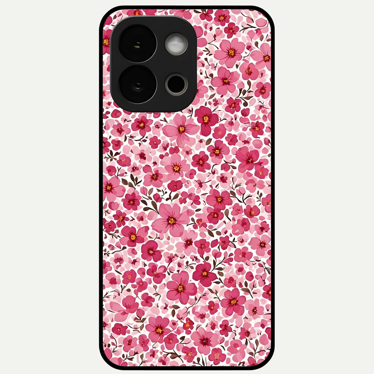  Cherry Blossom Charm Glass Case For OnePlus 13S back cover – full design glossy printed glass finish