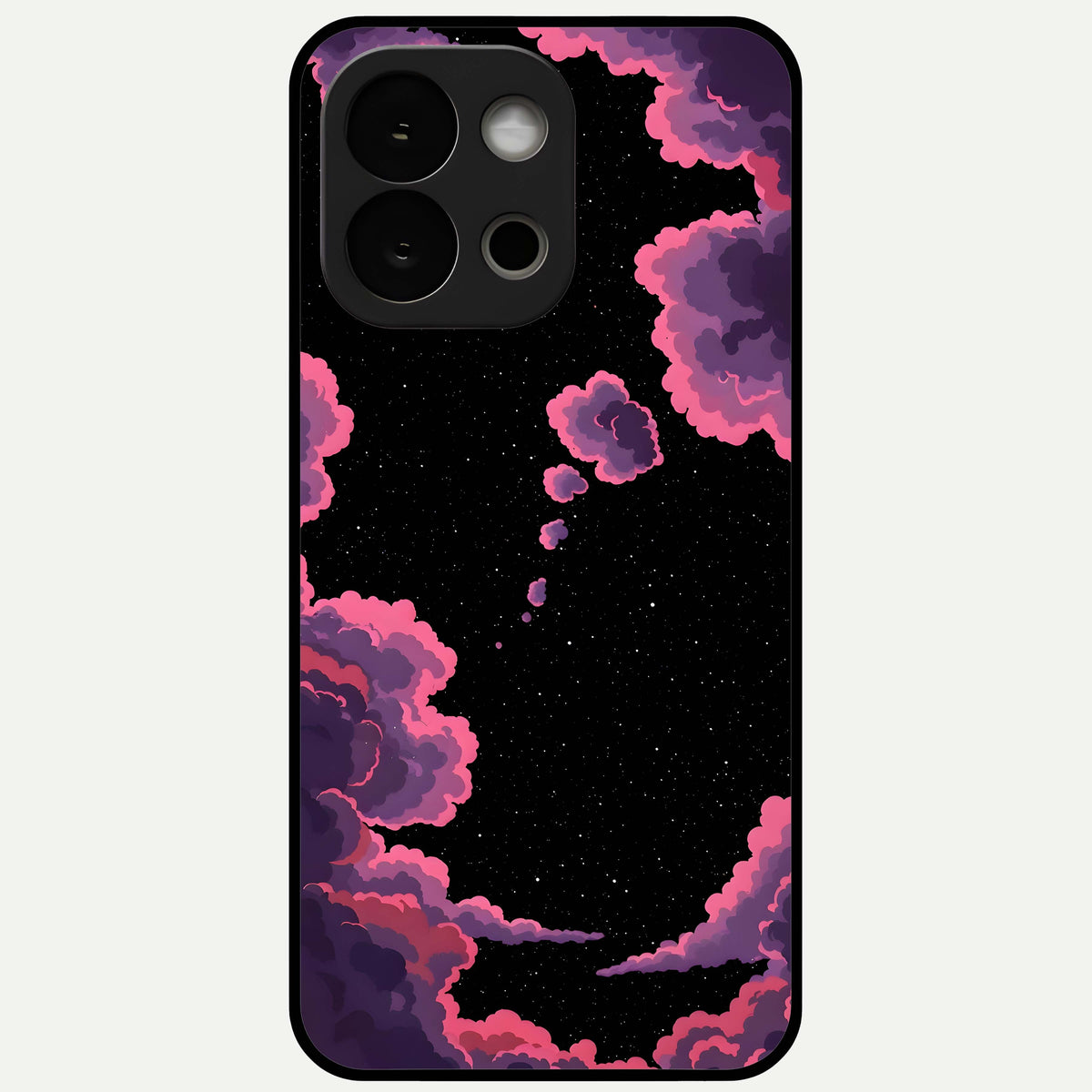  Cosmic Cloud Journey Glass Case For OnePlus 13S back cover – full design glossy printed glass finish
