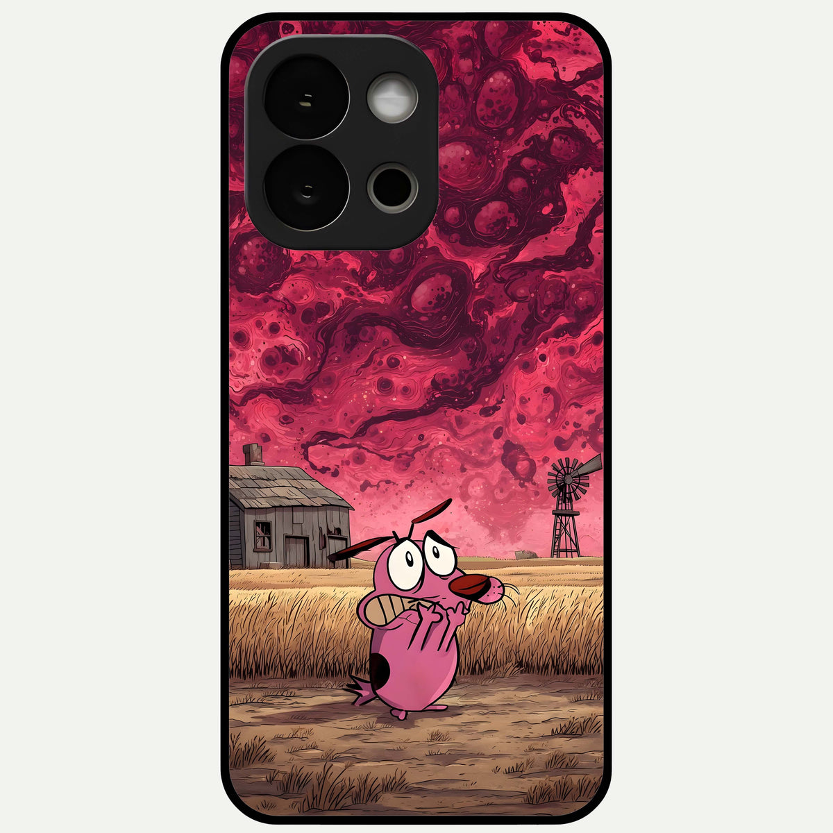  Courage Under Sky Glass Case For OnePlus 13S back cover – full design glossy printed glass finish