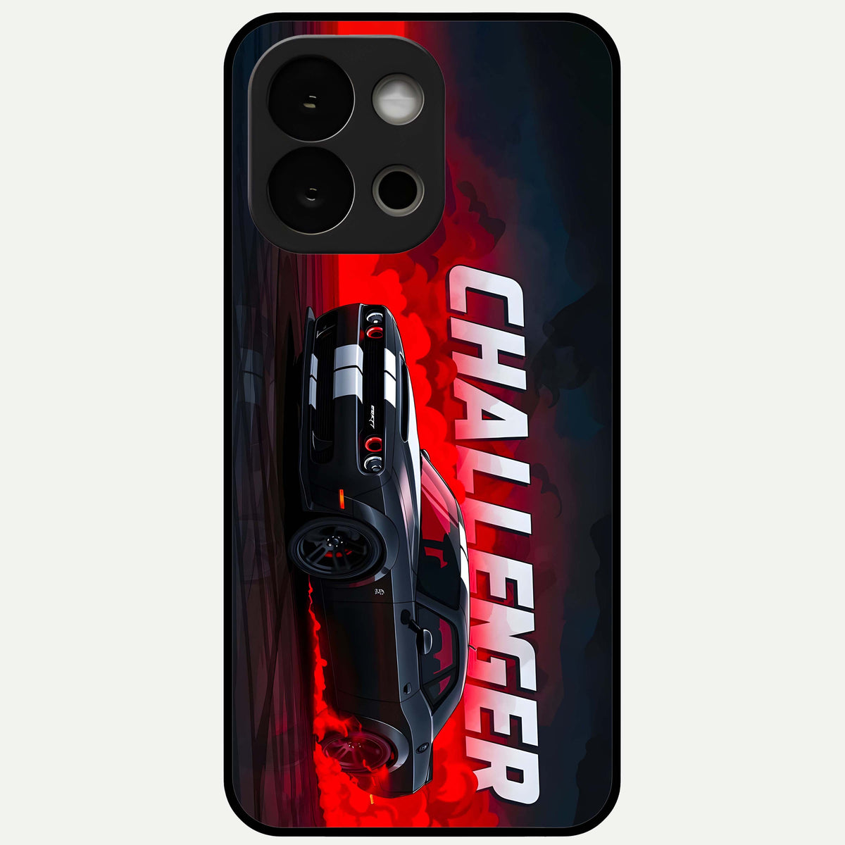  Crimson Challenger Fury Glass Case For OnePlus 13S back cover – full design glossy printed glass finish
