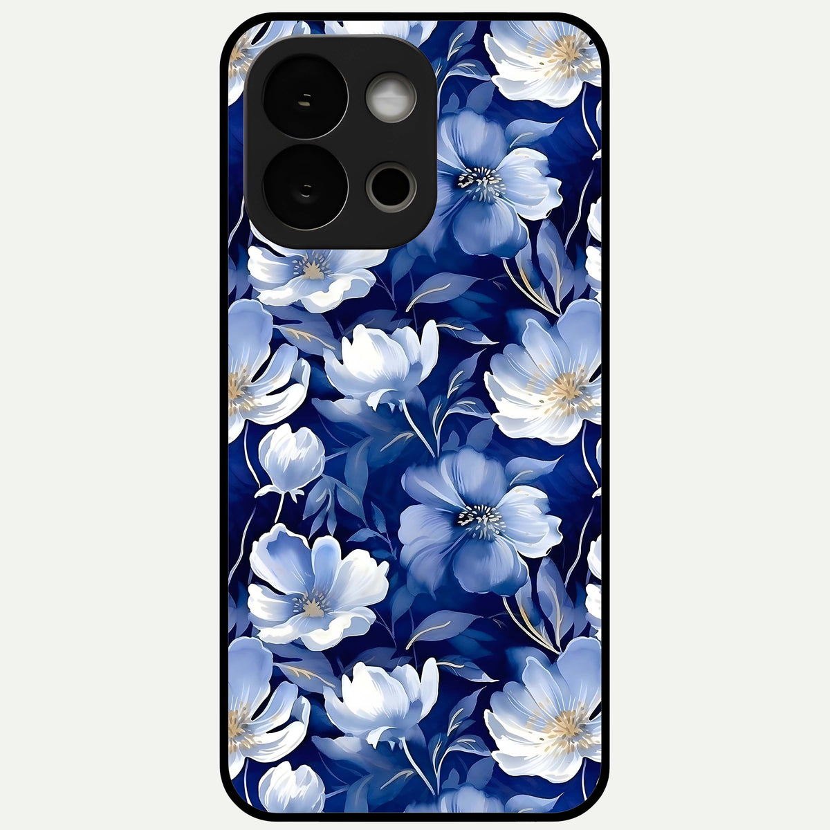  Cute Floral Patterns Glass Case For OnePlus 13S back cover – full design glossy printed glass finish
