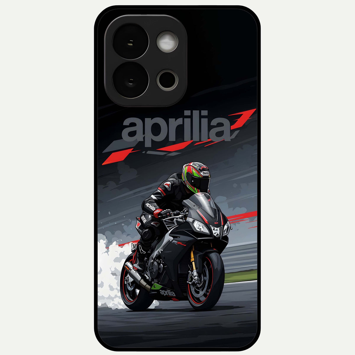  Dark Aprilla Glass Case For OnePlus 13S back cover – full design glossy printed glass finish