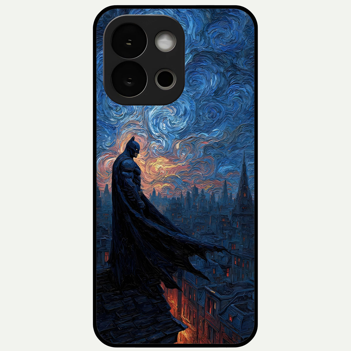  Dark Knight Dusk Glass Case For OnePlus 13S back cover – full design glossy printed glass finish