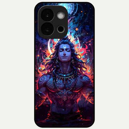 Divine Fire Shiv Glass Case For OnePlus 13S back cover – full design glossy printed glass finish