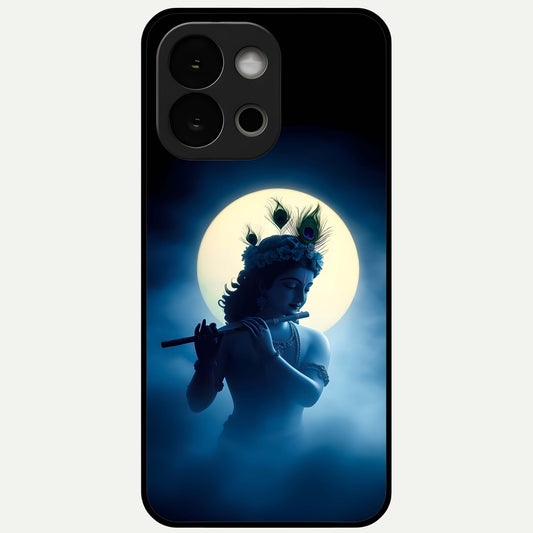  Divine Moon Flute Glass Case For OnePlus 13S back cover – full design glossy printed glass finish