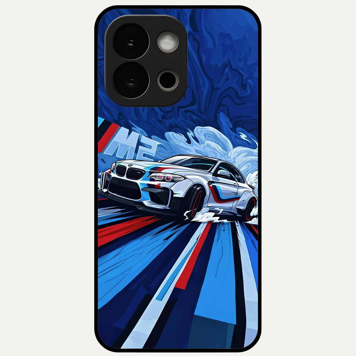  Drift Power Rush Glass Case For OnePlus 13S back cover – full design glossy printed glass finish
