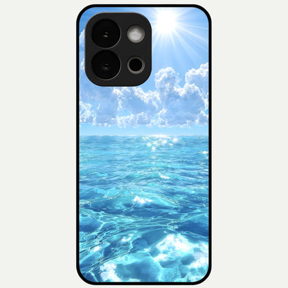  Endless Ocean Horizon Glass Case For OnePlus 13S back cover – full design glossy printed glass finish