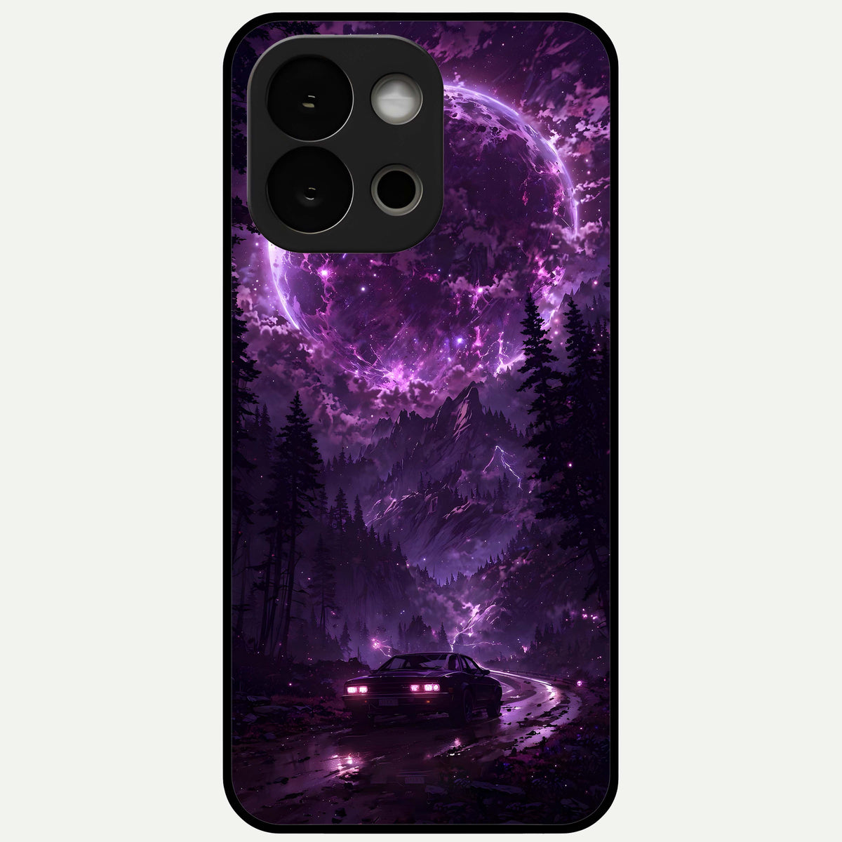  Eternal Cosmic Drive Glass Case For OnePlus 13S back cover – full design glossy printed glass finish