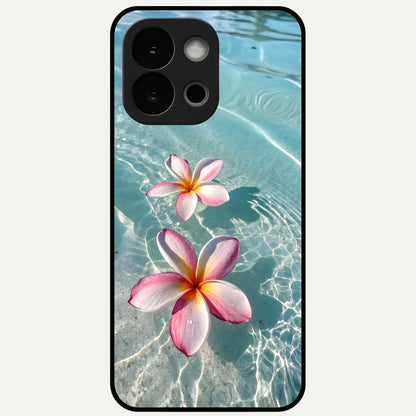  Floating Bloom Bliss Glass Case For OnePlus 13S back cover – full design glossy printed glass finish