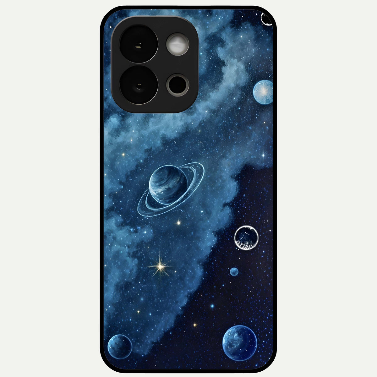  Galaxy Dream Space Glass Case For OnePlus 13S back cover – full design glossy printed glass finish