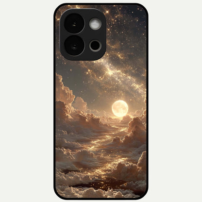  Golden Sky Dream Glass Case For OnePlus 13S back cover – full design glossy printed glass finish