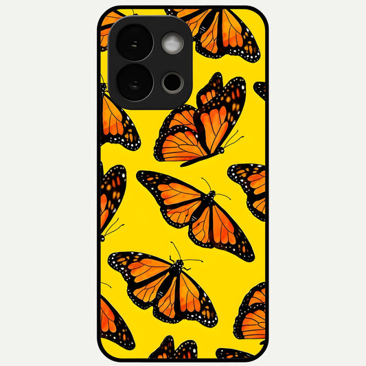  Golden Wing Flight Glass Case For OnePlus 13S back cover – full design glossy printed glass finish
