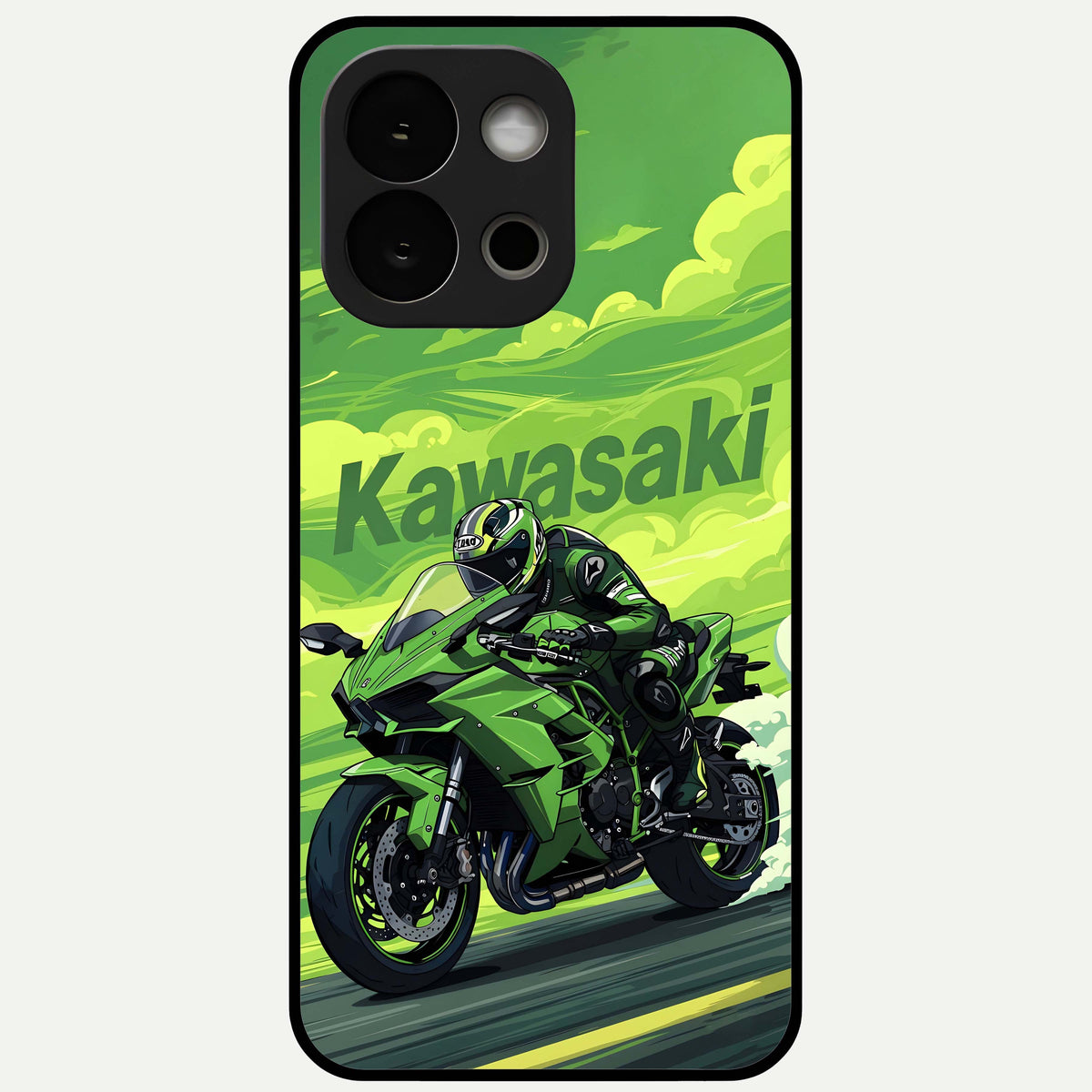  Greenery Sky Glass Case For OnePlus 13S back cover – full design glossy printed glass finish