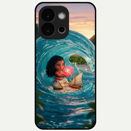  Heart of Ocean Glass Case For OnePlus 13S back cover – full design glossy printed glass finish