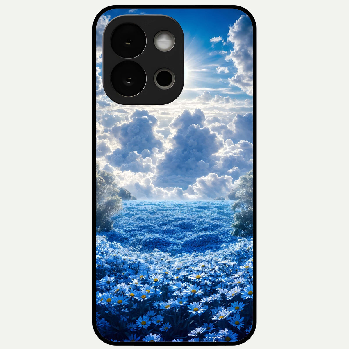  Heavenly Daisy Horizon Glass Case For OnePlus 13S back cover – full design glossy printed glass finish