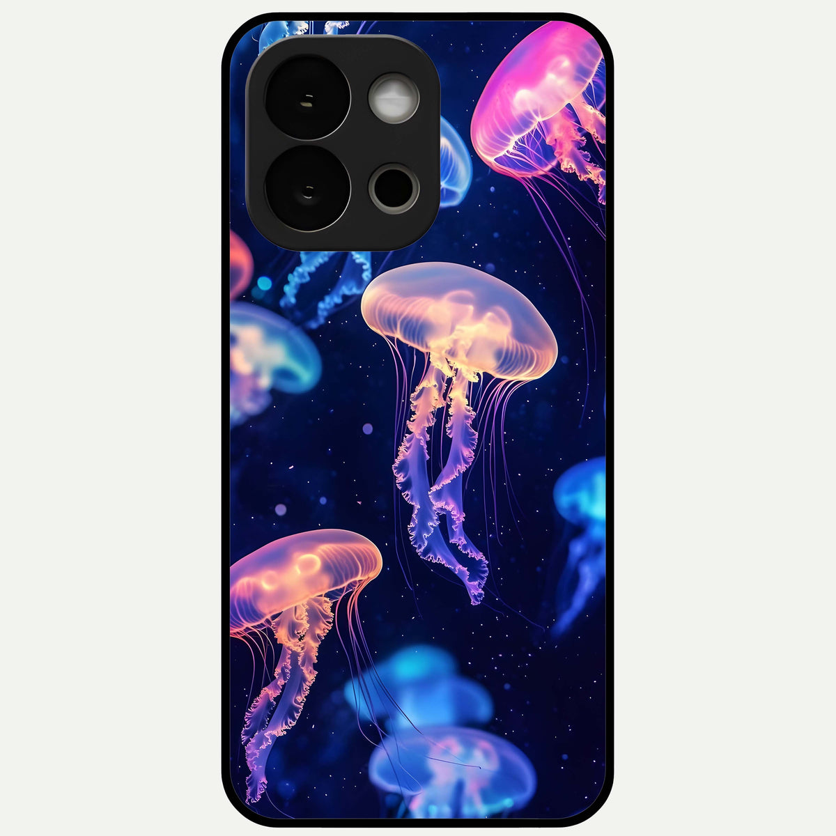  Jellyfish Pattern Glass Case For OnePlus 13S back cover – full design glossy printed glass finish