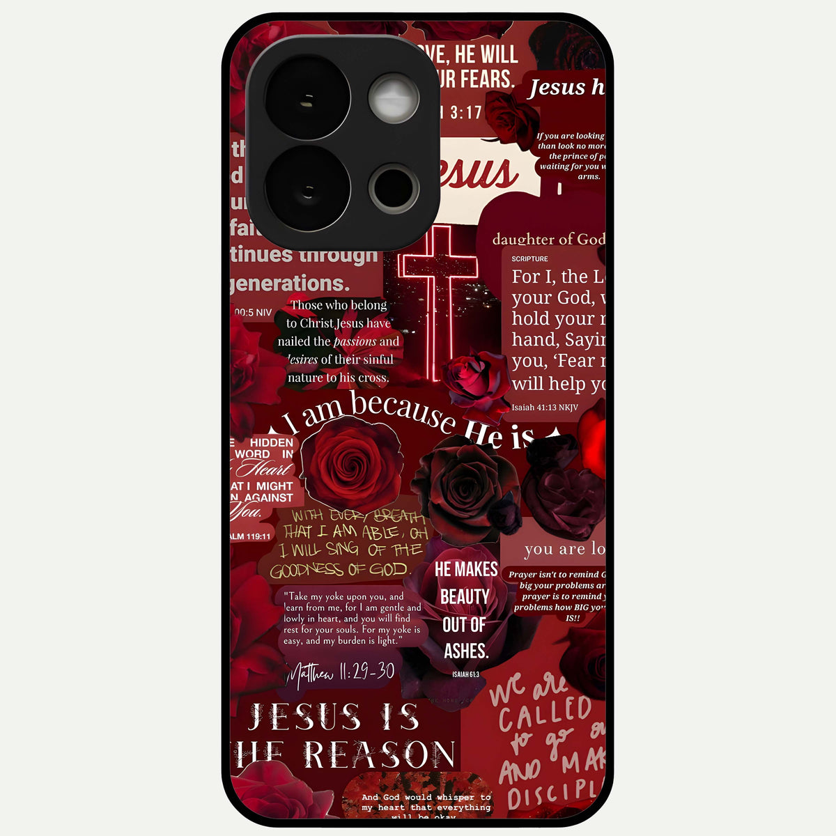  Jesus Love Heals Glass Case For OnePlus 13S back cover – full design glossy printed glass finish