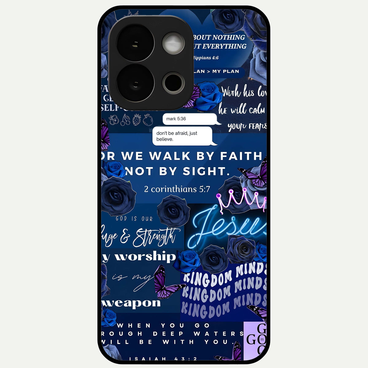  Kingdom Faith Glow Glass Case For OnePlus 13S back cover – full design glossy printed glass finish