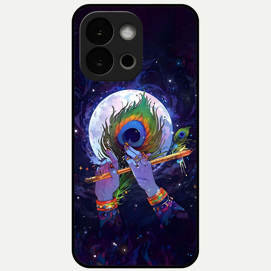  Krishna Hands Art Glass Case For OnePlus 13S back cover – full design glossy printed glass finish