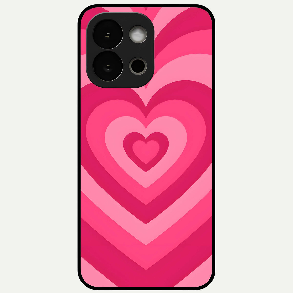  Layered Love Hearts Glass Case For OnePlus 13S back cover – full design glossy printed glass finish