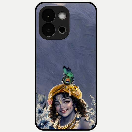  Lord Krishna Glass Case For OnePlus 13S back cover – full design glossy printed glass finish