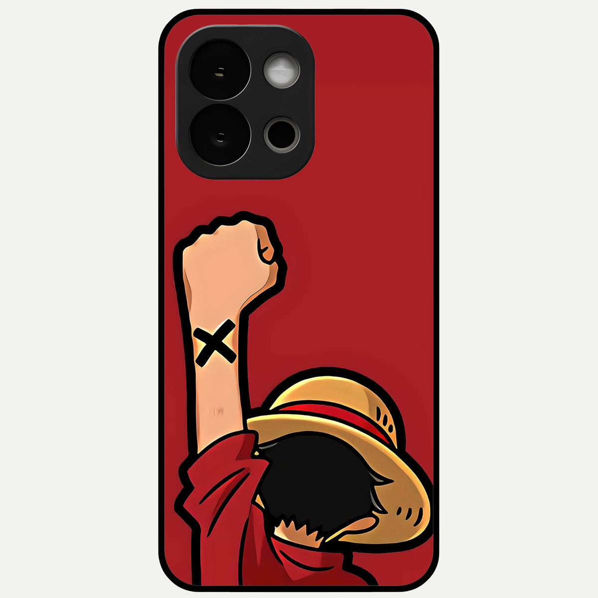  Luffy X Spirit Glass Case For OnePlus 13S back cover – full design glossy printed glass finish