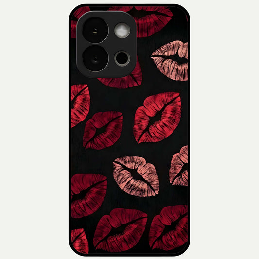 Midnight Kiss Love Glass Case For OnePlus 13S back cover – full design glossy printed glass finish