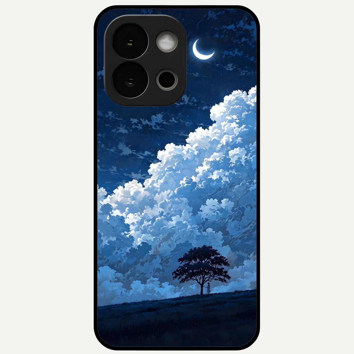  Midnight Sky Serenity Glass Case For OnePlus 13S back cover – full design glossy printed glass finish