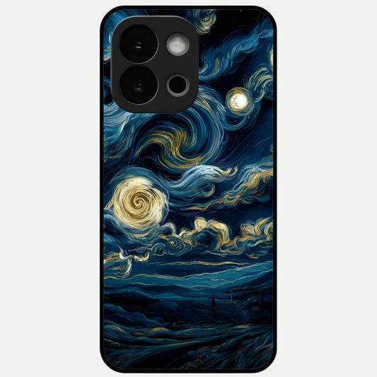  Midnight Sky Whirl Glass Case For OnePlus 13S back cover – full design glossy printed glass finish
