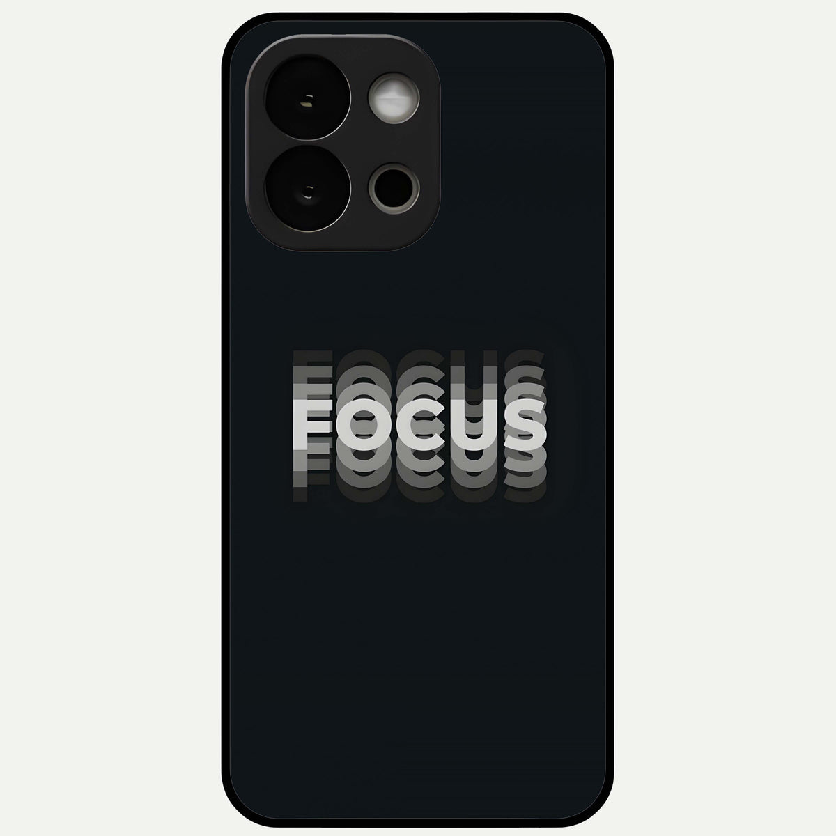  Mono Focus Vision Glass Case For OnePlus 13S back cover – full design glossy printed glass finish