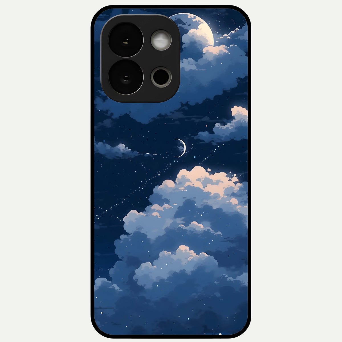  Moon Dream Haze Glass Case For OnePlus 13S back cover – full design glossy printed glass finish